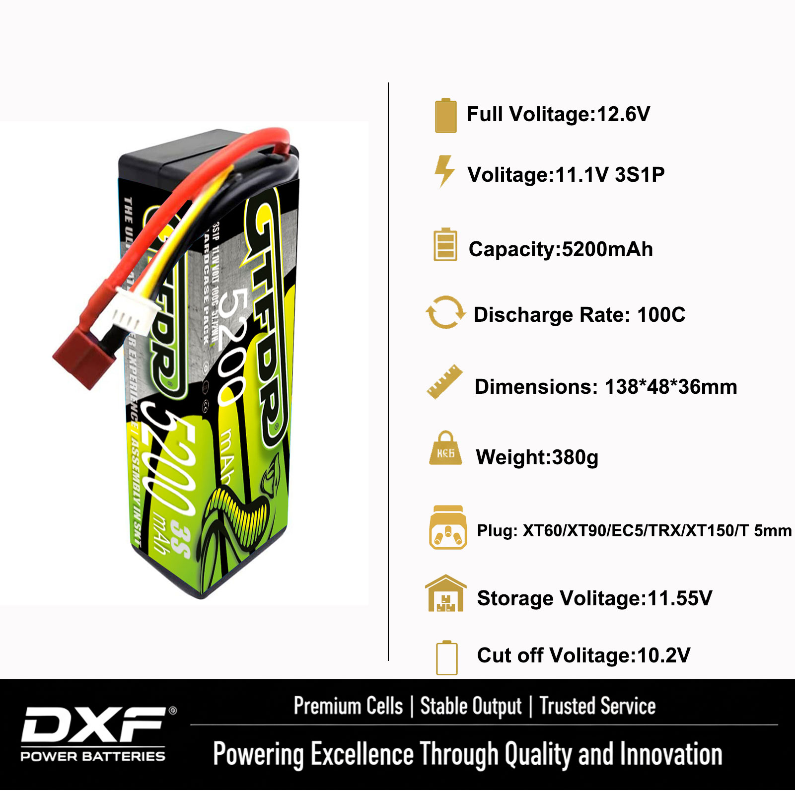 GTFDR 3S リポバッテリー 11.1V 11.4V H - 6S Lipo Battery 22.2V 5000Mah のレビューと価格