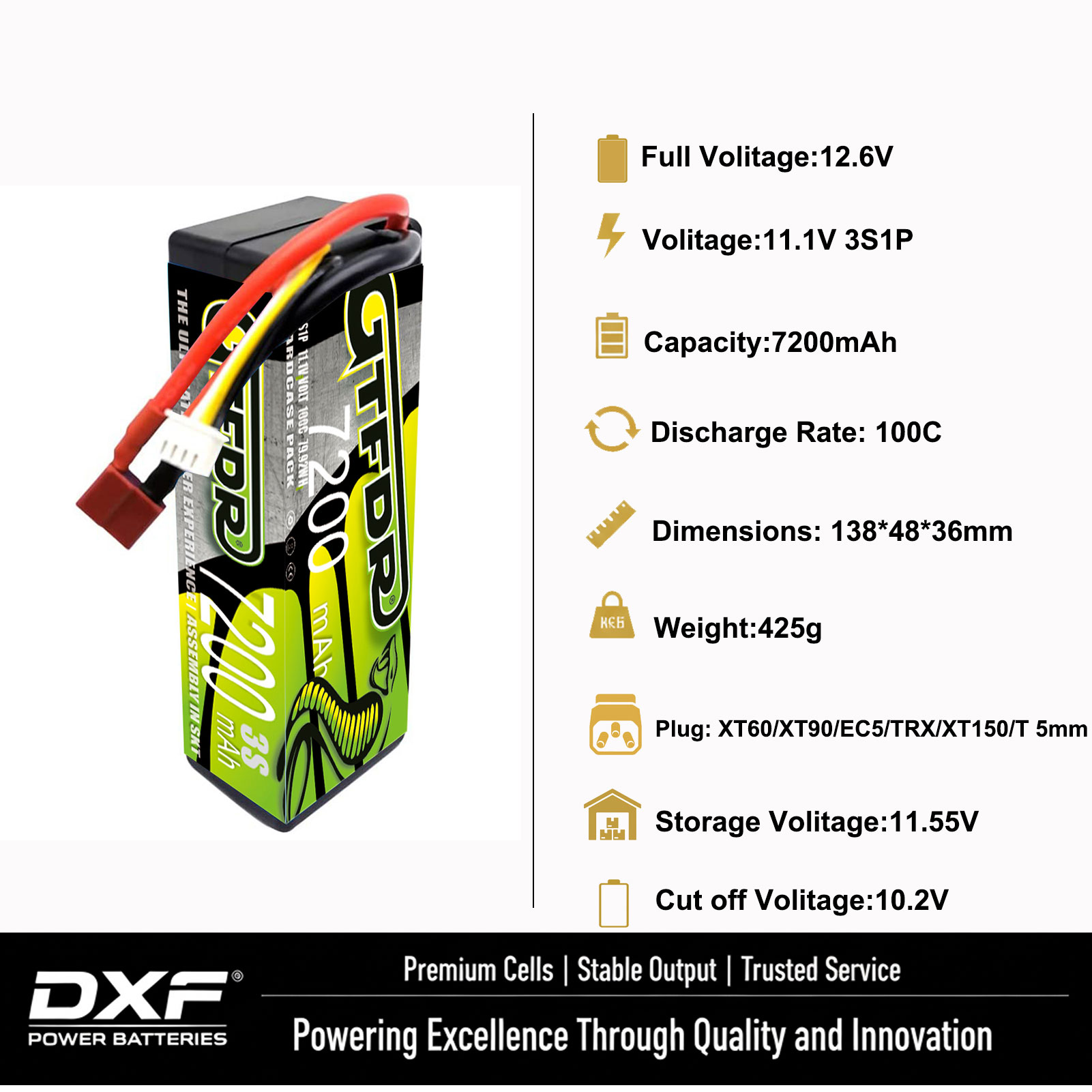 GTFDR 3S リポバッテリー 11.1V 11.4V H - 6S Lipo Battery 22.2V 5000Mah のレビューと価格